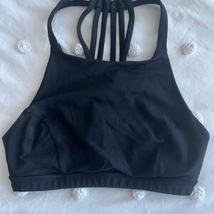 lululemon athletica Black Strappy Crop Top VINTAGE